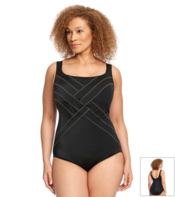 Studio Works Plus Size Seam Stitch Tank