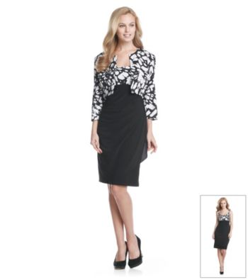 MSK® Side Ruched Dress with Matching Jacket