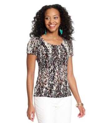 Notations® Petites' Printed Layering Tee