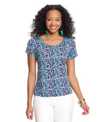 Notations® Petites' Printed Layering Tee