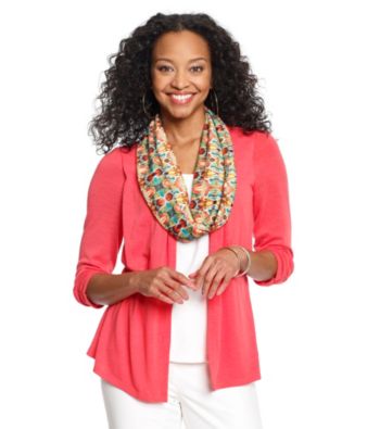 Notations® Petites' Layered-Look Scarf Sweater