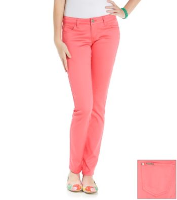Celebrity Pink Juniors' Stretch Sateen Skinny Pant