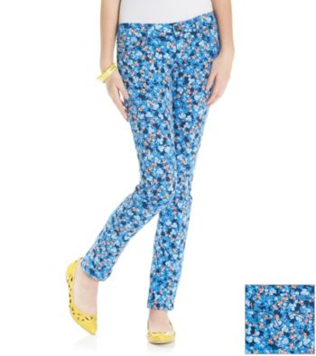 Levi's® Juniors' 524 Floral Print Skinny Jeans