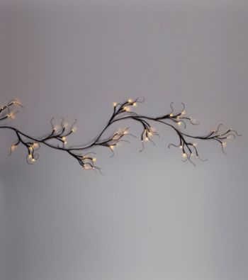 Gerson 6' Brown Wrapped Lighted Garland