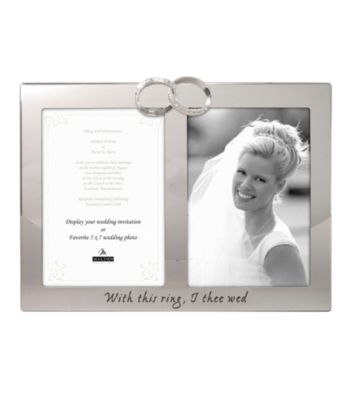 Malden Silver 2-Opening Wedding & Program Frame
