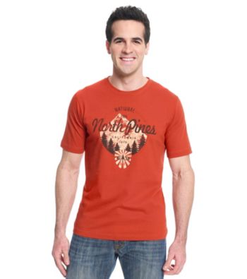 Ruff Hewn Men's Trail Orange Short Sleeve 