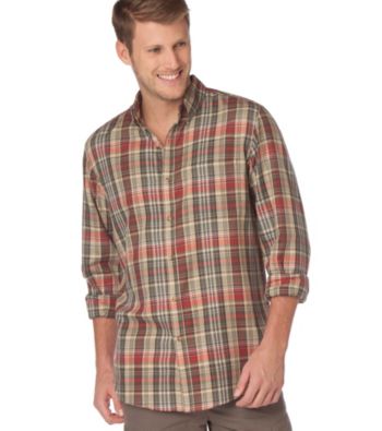 Chaps® Men's Big & Tall Moss Awahnee Plaid Twill Woven