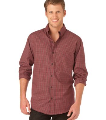 Chaps® Men's Big & Tall Red White Peak Check Woven