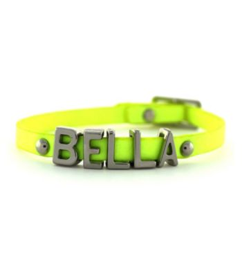 BCBGeneration™ Neon Yellow and Silvertone Bella Mini Affirmation Bracelet