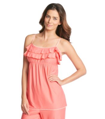 Chanteuse® Knit Ruffled Cami Top