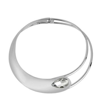 Kenneth Cole® Crystal/Silvertone Collar Necklace
