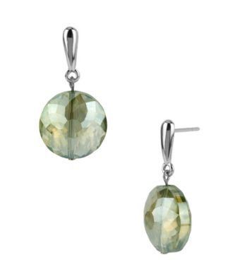 Kenneth Cole® Green Faceted Bead Drop Earrings