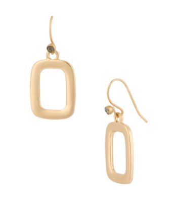 Kenneth Cole® Goldtone Open Rectangle Drop Earrings