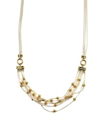Napier® Two Tone Multi Row Frontal Necklace