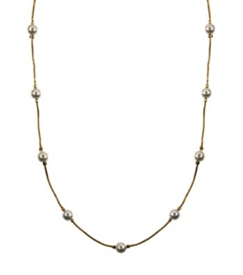 Napier® Goldtone Pearl Collar Necklace