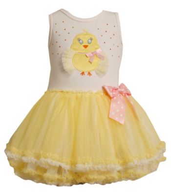 Bonnie Jean® Baby Girls' Yellow Chicken Tutu Dress