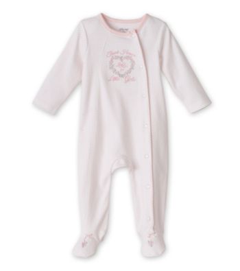 Little Me® Baby Girls' Pink Thanks Footie