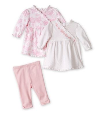Little Me® Baby Girls' Pink Floral 2-pc. Dress and Leggings Set