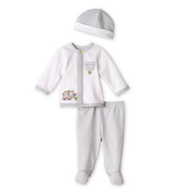 Little Me® Baby Boys' Grey 3-pc. Elephant Take-Me-Home Set