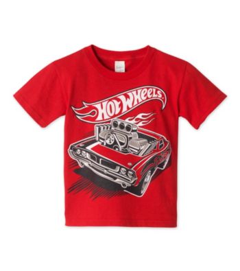 Hot Wheels® Boys' 4-7 Red Short Sleeve Screenprint Tee