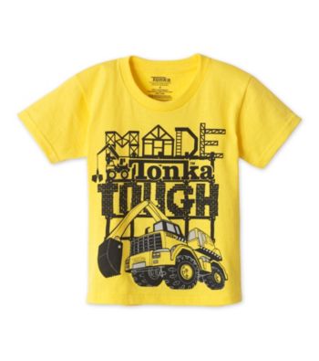 Tonka® Boys' 2T-7 Yellow Short Sleeve Tough Guy Tee