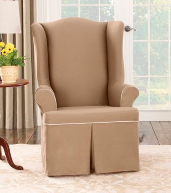 Sure Fit® CVC Duck Wing Chair Cover
