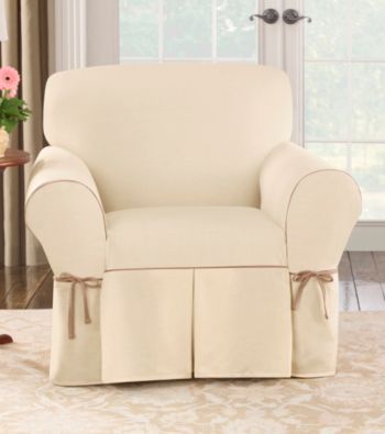 Sure Fit® CVC Duck 1-pc. Chair Slipcover