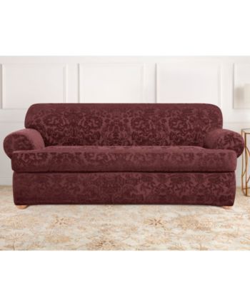 Sure Fit® Stretch Jacquard 2-pc. T-Cushion Loveseat and Sofa Slipcover