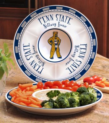 Memory Company Gameday NCAA Penn State Ceramic Chip and Dip Tray