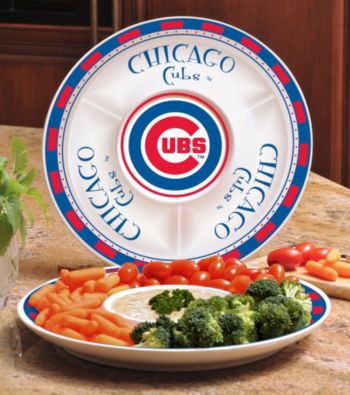 Memory Company Gameday MLB Chicago Cubs Ceramic Chip and Dip Tray