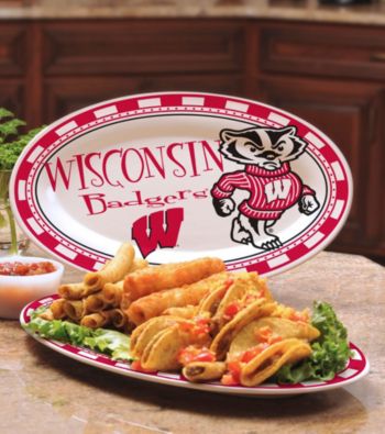 Memory Company Gameday NCAA University of Wisconsin Ceramic Platter