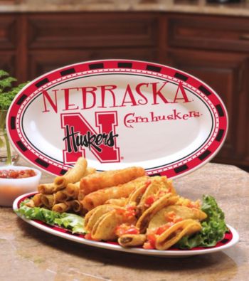 Memory Company Gameday NCAA University of Nebraska Ceramic Platter