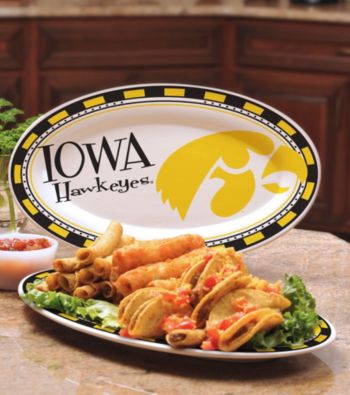 Memory Company Gameday NCAA Univeristy of Iowa Ceramic Platter