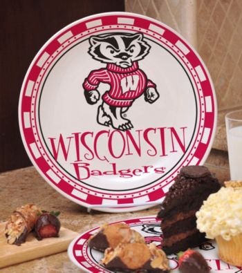 Memory Company Gameday NCAA University of Wisconsin Ceramic Plate