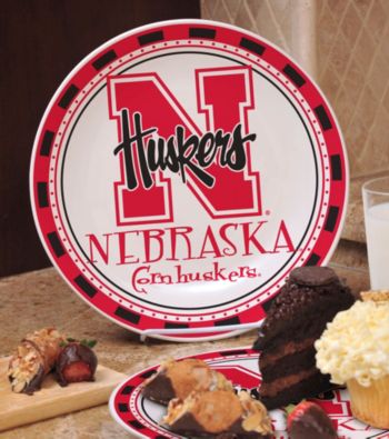 Memory Company Gameday NCAA University of Nebraska Ceramic Plate