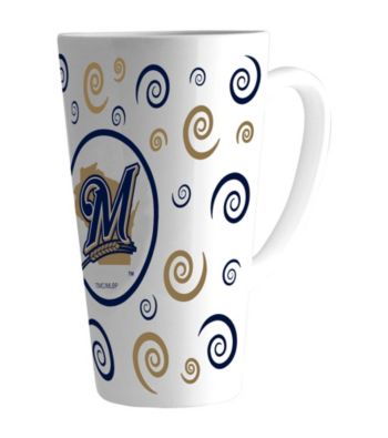 Memory Company Gameday MLB Milwaukee Brewers 16-oz. Swirl Latte Mug