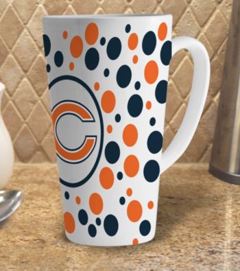 Memory Company Gameday NFL Chicago Bears 16-oz. Polka Dot Latte Mug
