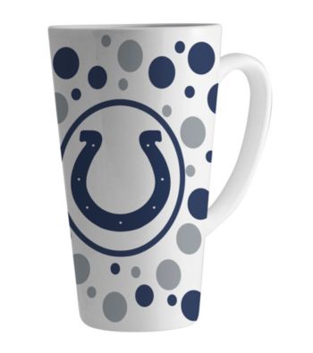 Memory Company Gameday NFL Indianapolis Colts 16-oz. Polka Dot Latte Mug
