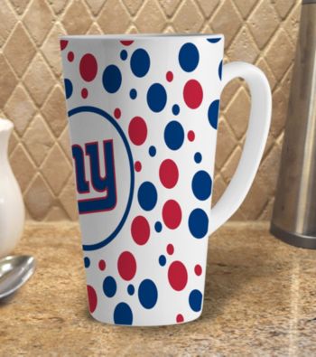 Memory Company Gameday NFL New York Giants 16-oz. Polka Dot Latte Mug