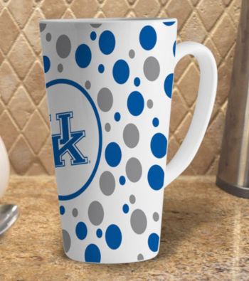 Memory Company Gameday NCAA University of Kentucky 16-oz. Polka Dot Latte Mug