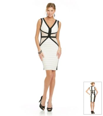 JAX® Colorblock Banded Jersey Dress
