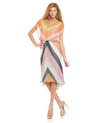 Vince Camuto® Blouson Midi Dress