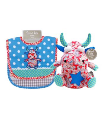 Trend Lab Mommy's Little Monster Bib and Buddy Set