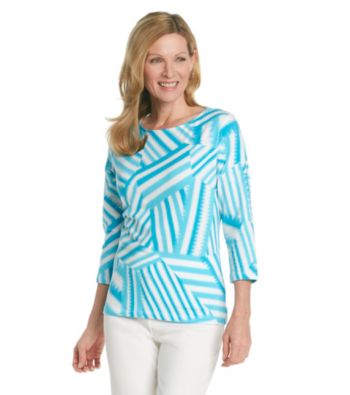 Ruby Rd.® Boatneck Patchwork Top