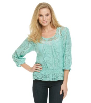 Nine West Vintage America Collection® Kari Lace Peasant Top