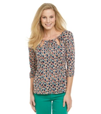 Lucky Brand® Kayla Deco Shells Top