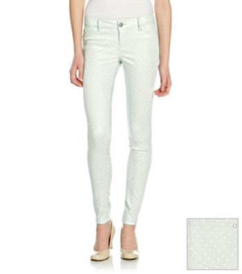 Fire® Juniors' Dot Print Skinny Jeans