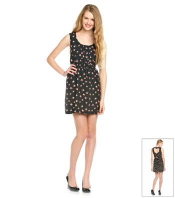 Sequin Hearts® Juniors' Bird Print Dress