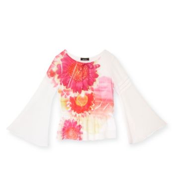 Amy Byer Girls' 7-16 Coral Sublimination Dolman Top