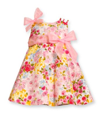 Bonnie Jean® Girls' 2T-4T Pink Floral Glitter Dress